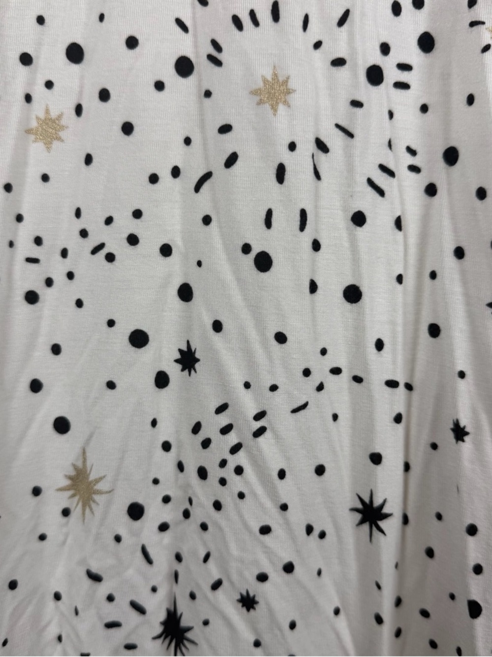 Soma Cool Nights Long Sleeve Nightgown, Stargazer Grand Medium Ivory Pajamas - Picture 3 of 12